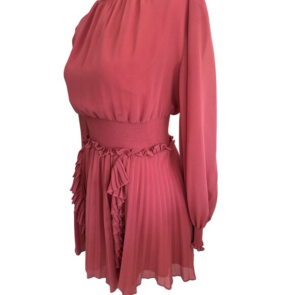 KEEPSAKE Rose Dropwaist Smocked Ruffle Mini Dress Size XS - Picture 4 of 11